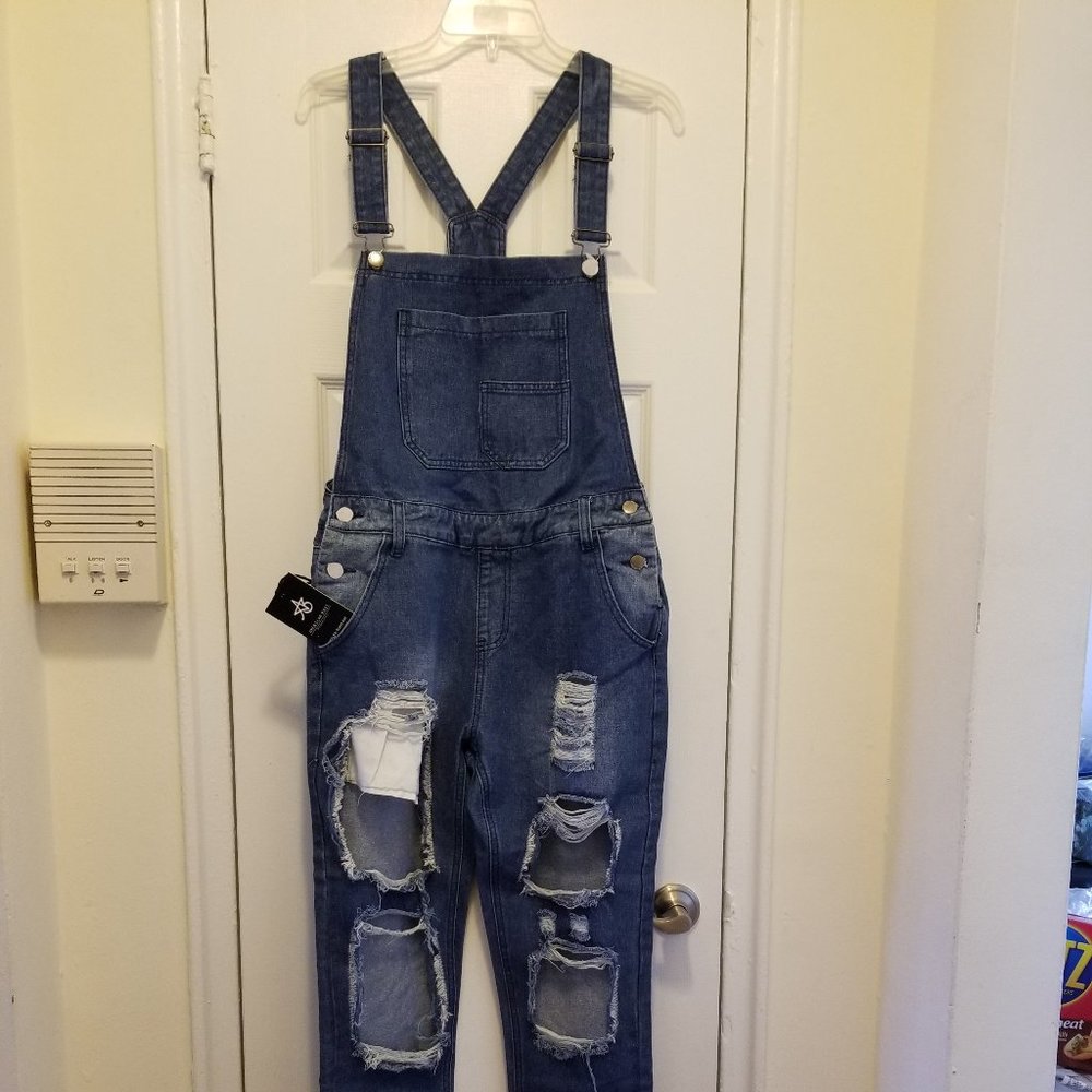 Denim overalls